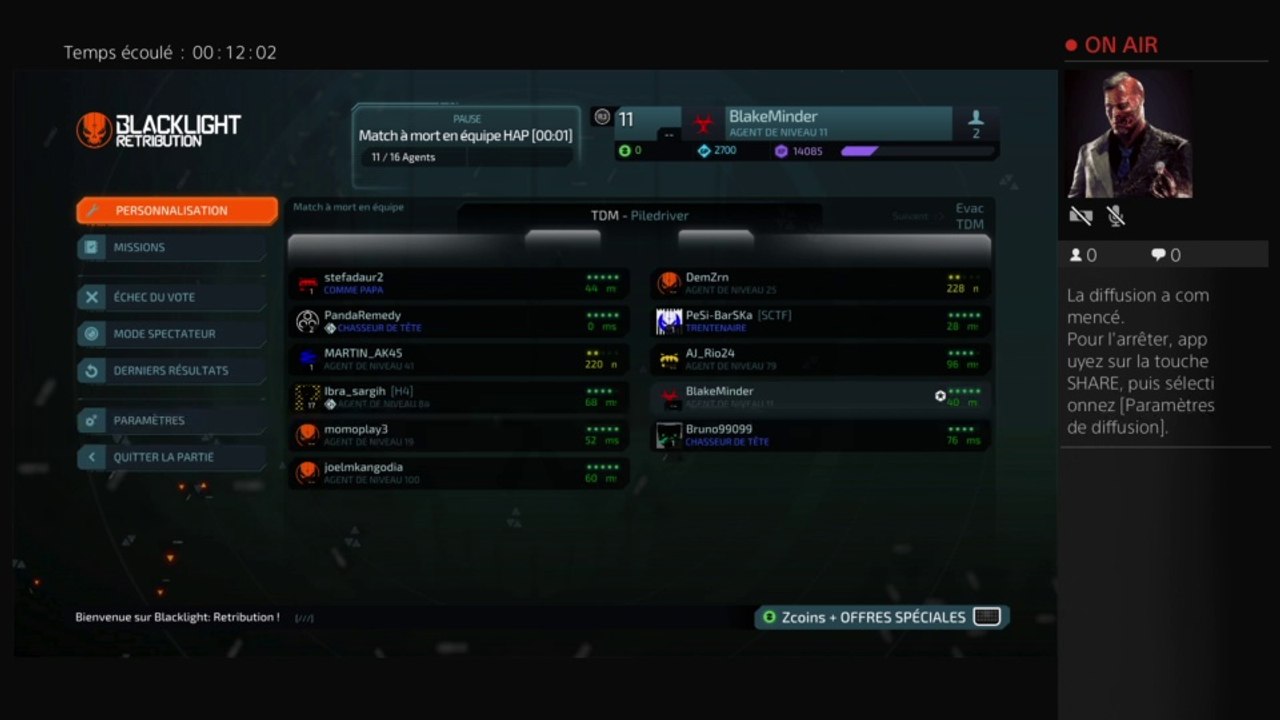 Diffusion PS4 en direct de BlakeMinder