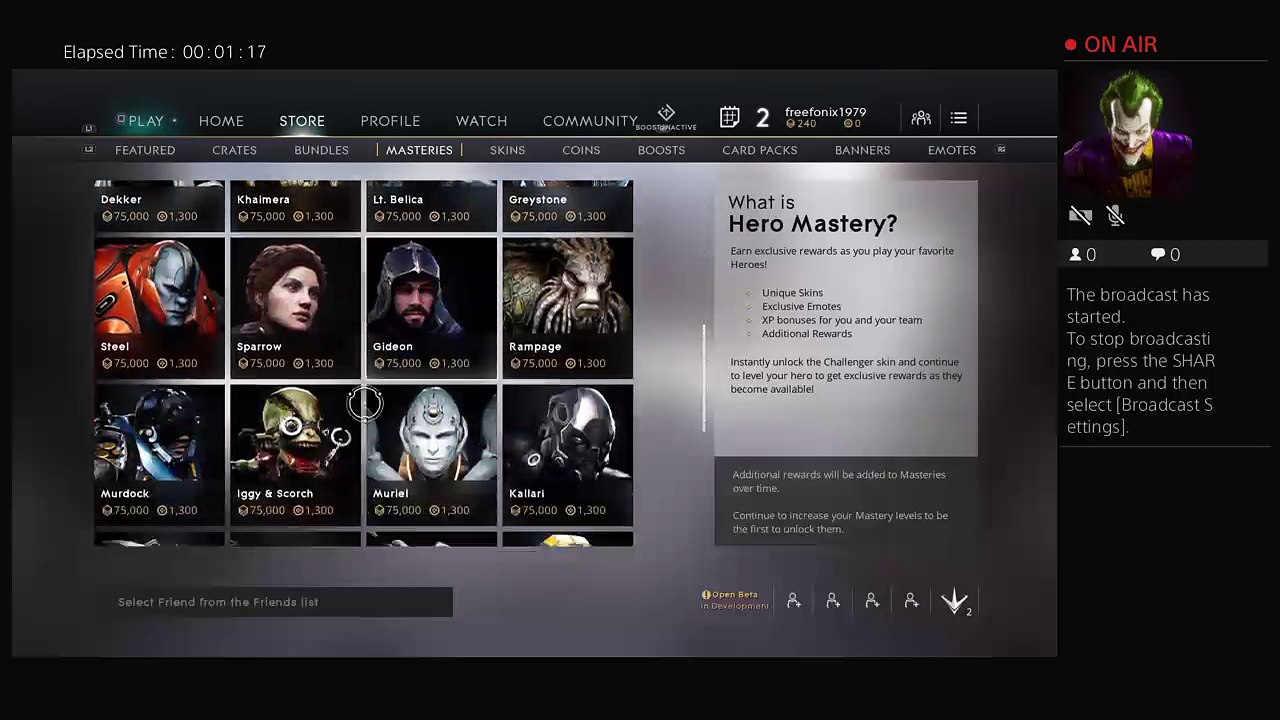 Freefall gaming