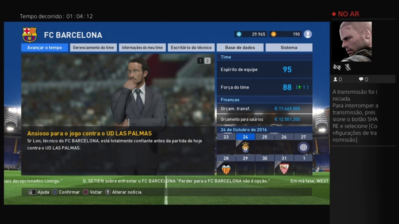 PES in LIVE