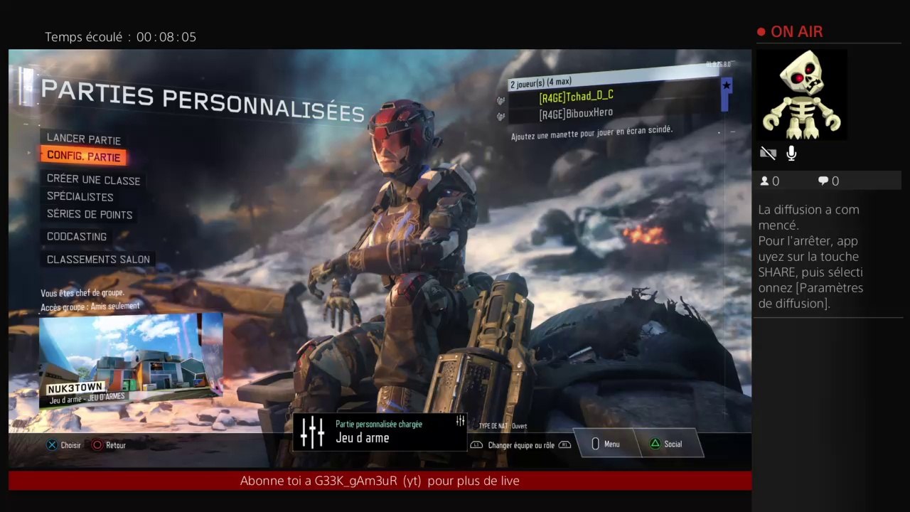 BO3  avec la team