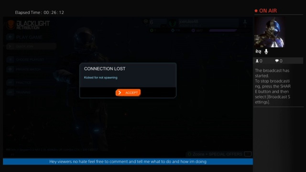 Black light retribution