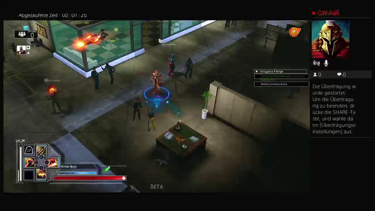 PS4-Live-Übertragung von Ritter-Bubi