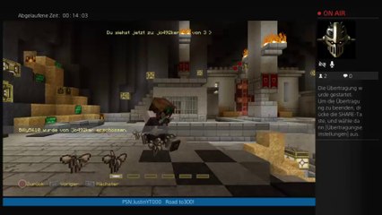 Minecraft Battlemode![German] [PS4 Livestream]!