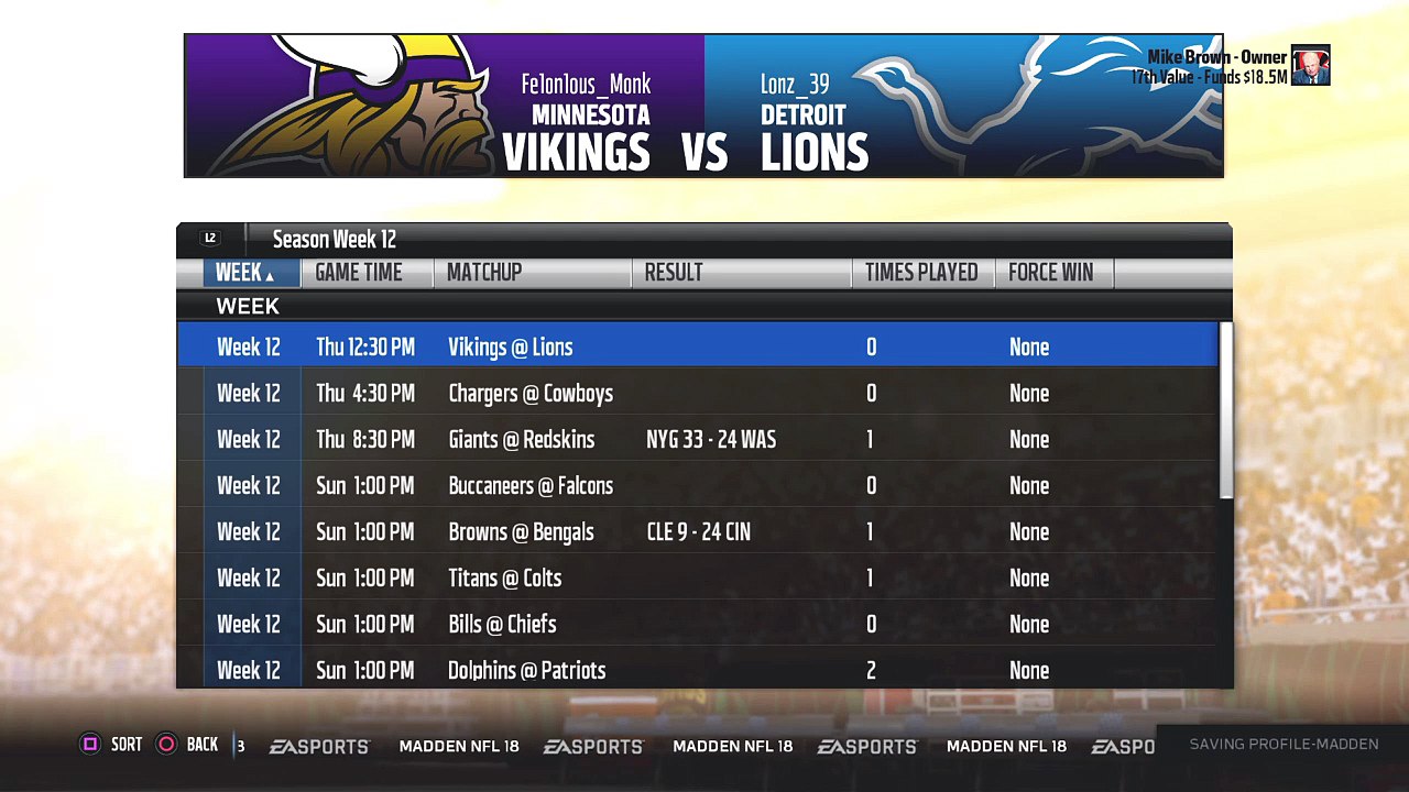 Cinn vs Clev