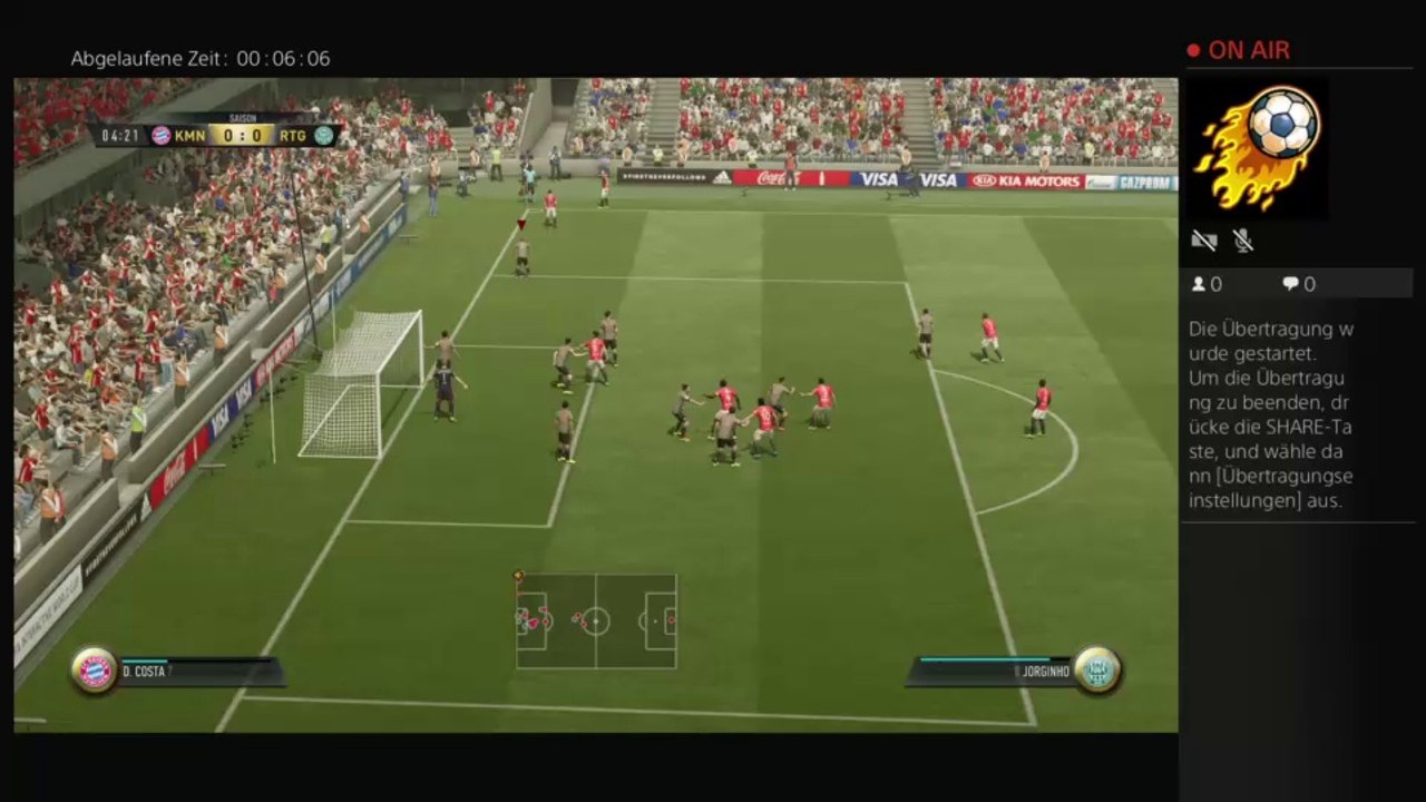 PS4-Live-Übertragung von CR7-LM10-SA