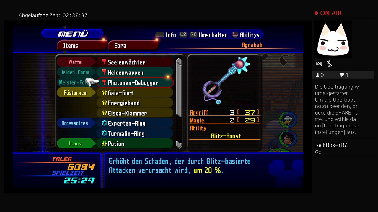 Ps4-live-Übertragung von kayoshin007