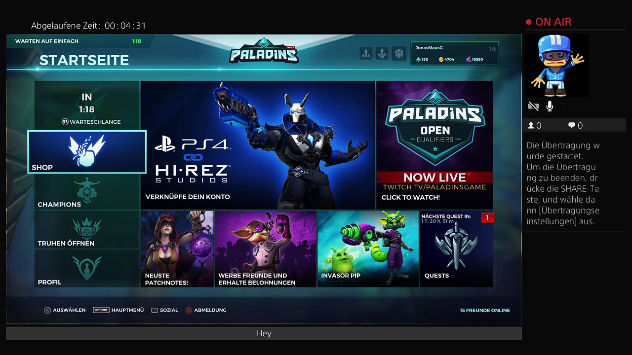 PS4-Live-Übertragung von JonasMausG