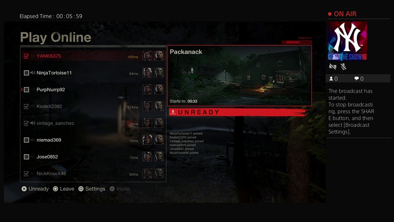YANKS375's Live PS4 Broadcast