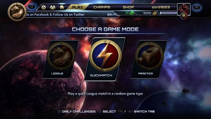 Jogando Trans-galactic tournament