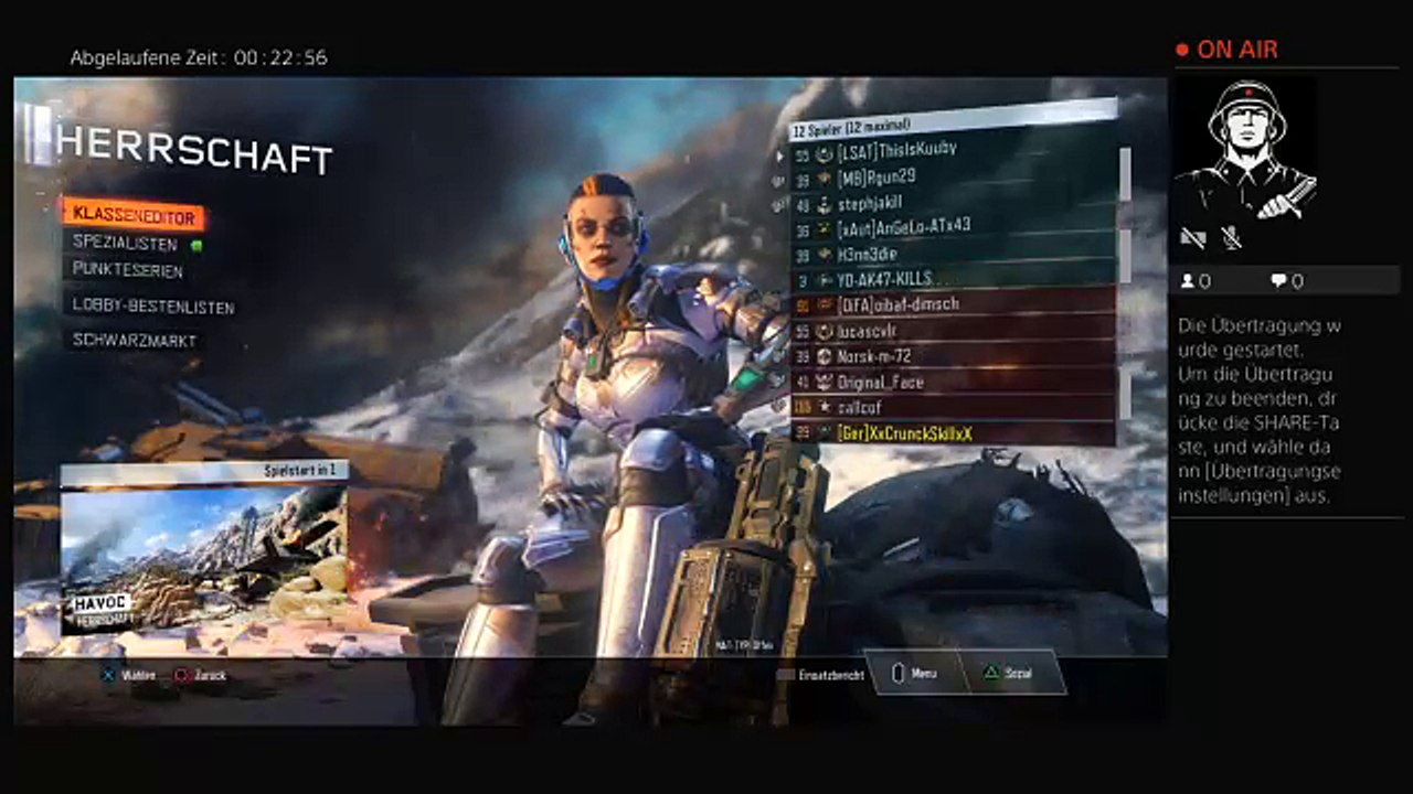 PS4-Live-Übertragung von XxCrunckSkillxX