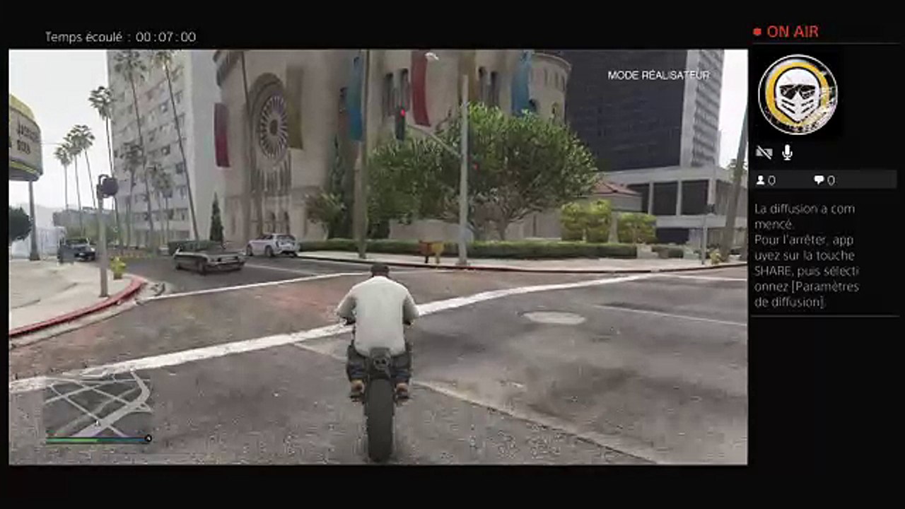 LIVE : Gta5 je stunt en moto