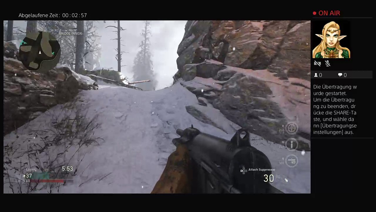 Ps4-live call of duty wwii girl first play