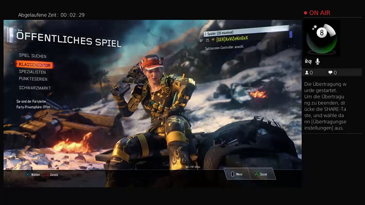 Ps4-live-Übertragung von xxvizekingxx