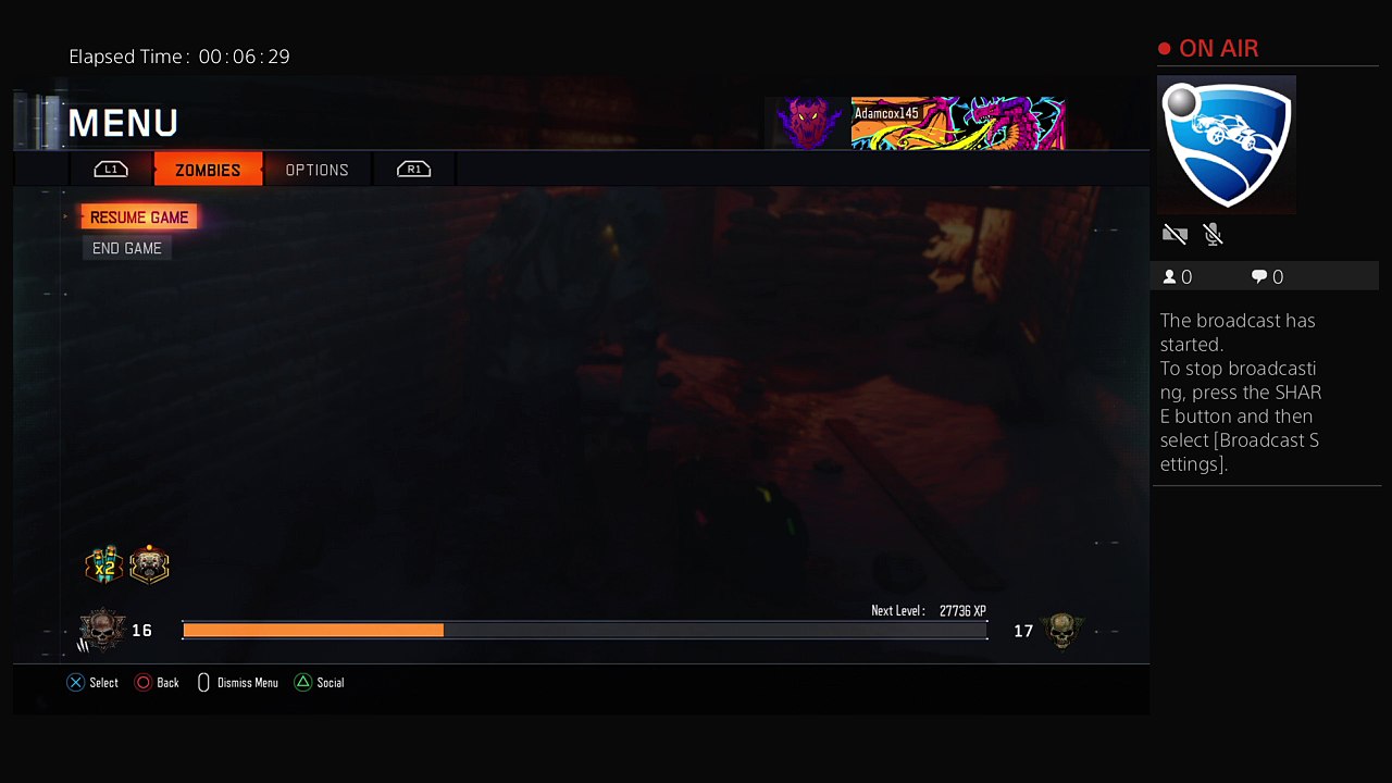 Adamcox145's Live PS4 Broadcast