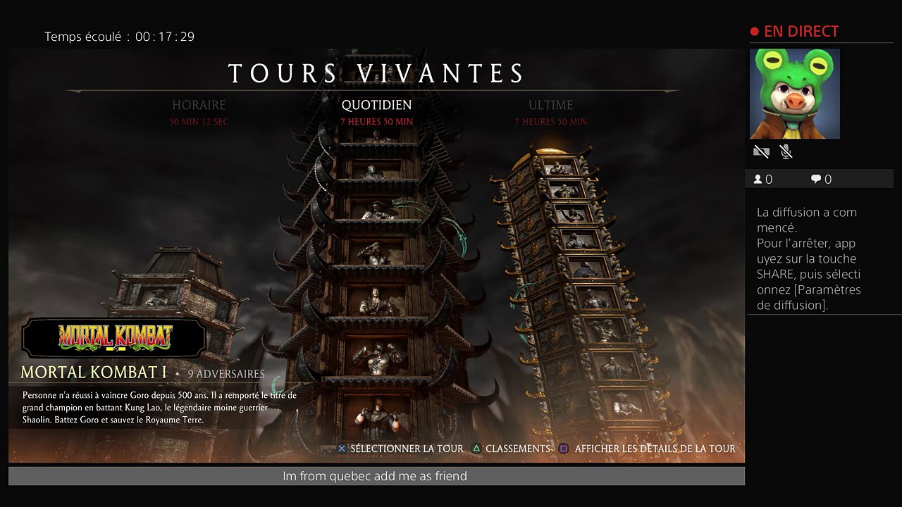 Diffusion PS4 en direct de kadd666 doa dead or alive
