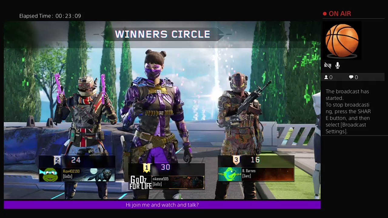Rize402193's Live PS4 Broadcast