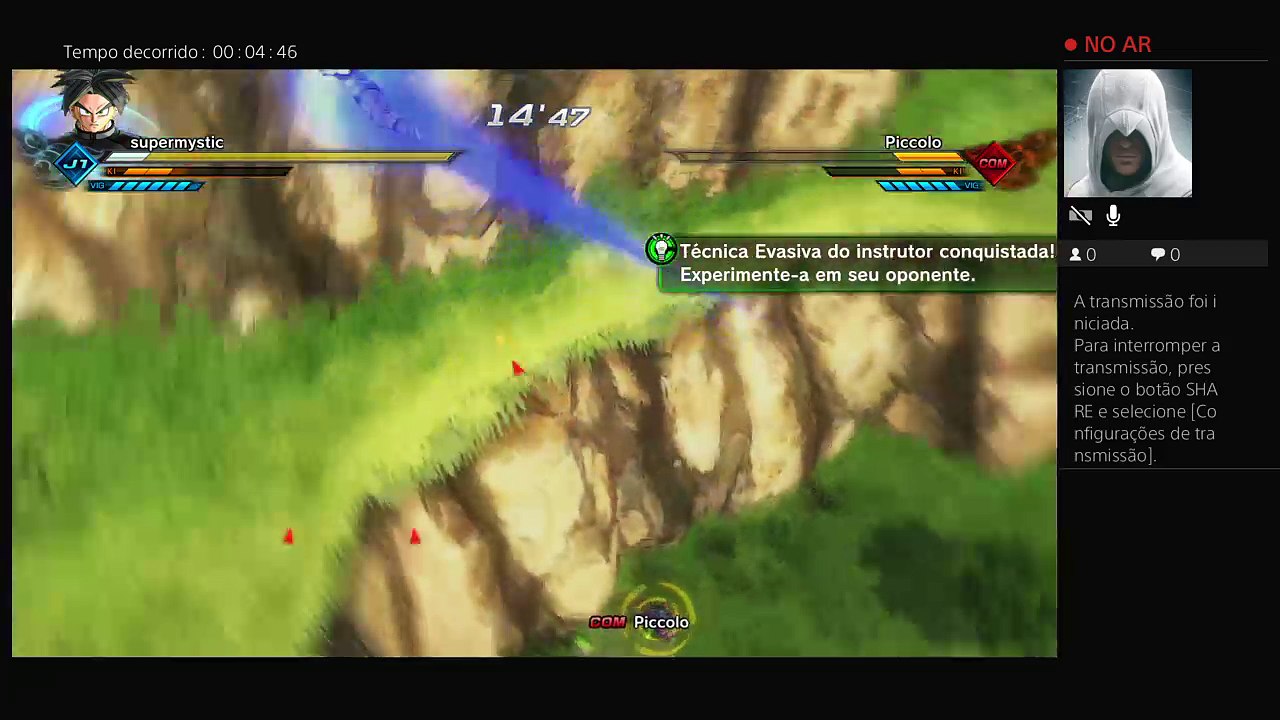 Jogando dragon ball xenoverse 2 platinando