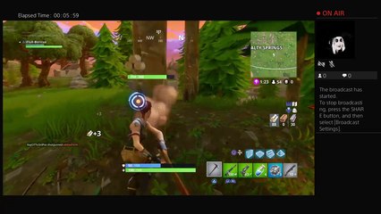 Having fun on Fortnite come and join the live