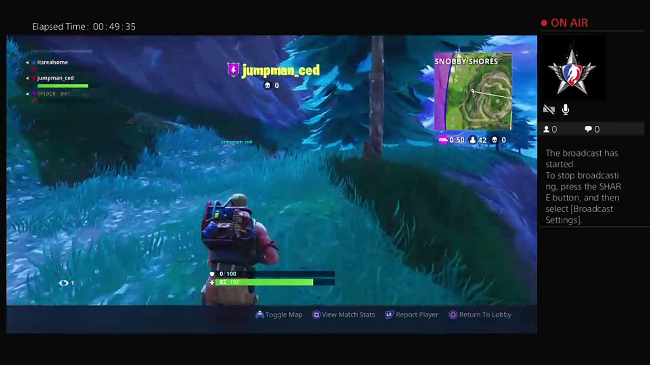 Playing fortnite