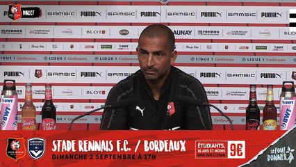 J3_Marseille/Stade Rennais F.C. : Conférence de presse