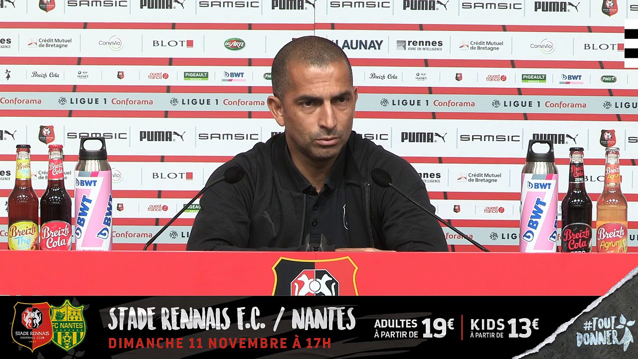 J13. Stade Rennais F.C. /FC Nantes: Conférence de presse