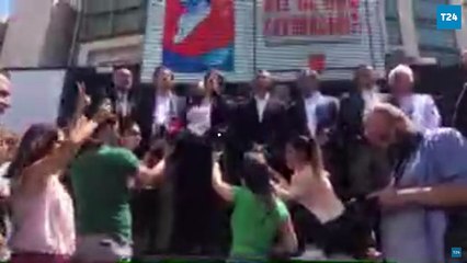 Kaftancıoğlu duruşma sonrası açıklama yapıyor