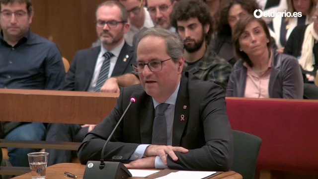 Juicio a Quim Torra por no retirar los lazos amarillos