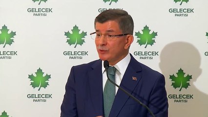 Davutoğlu, Gelecek Partisi Kurucular Kurulu toplantısı sonrası açıklama yapıyor