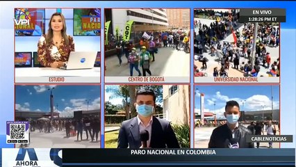 Así van las protestas en el paro en Colombia - Ahora
