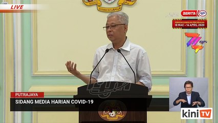 LIVE: Covid-19 situation update by Senior Minister Ismail Sabri