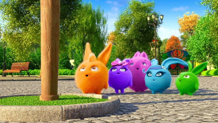 SUNNY BUNNIES - FIVE RABBITS  | Season 1| Cartoons for Children | LEARN COLOR RABBITS