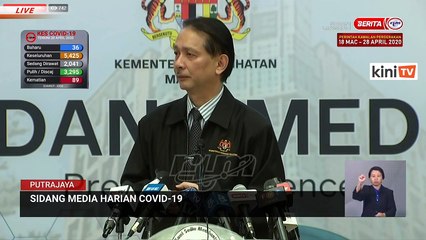 LIVE: Covid-19 situation update by Health DG Dr Noor Hisham Abdullah