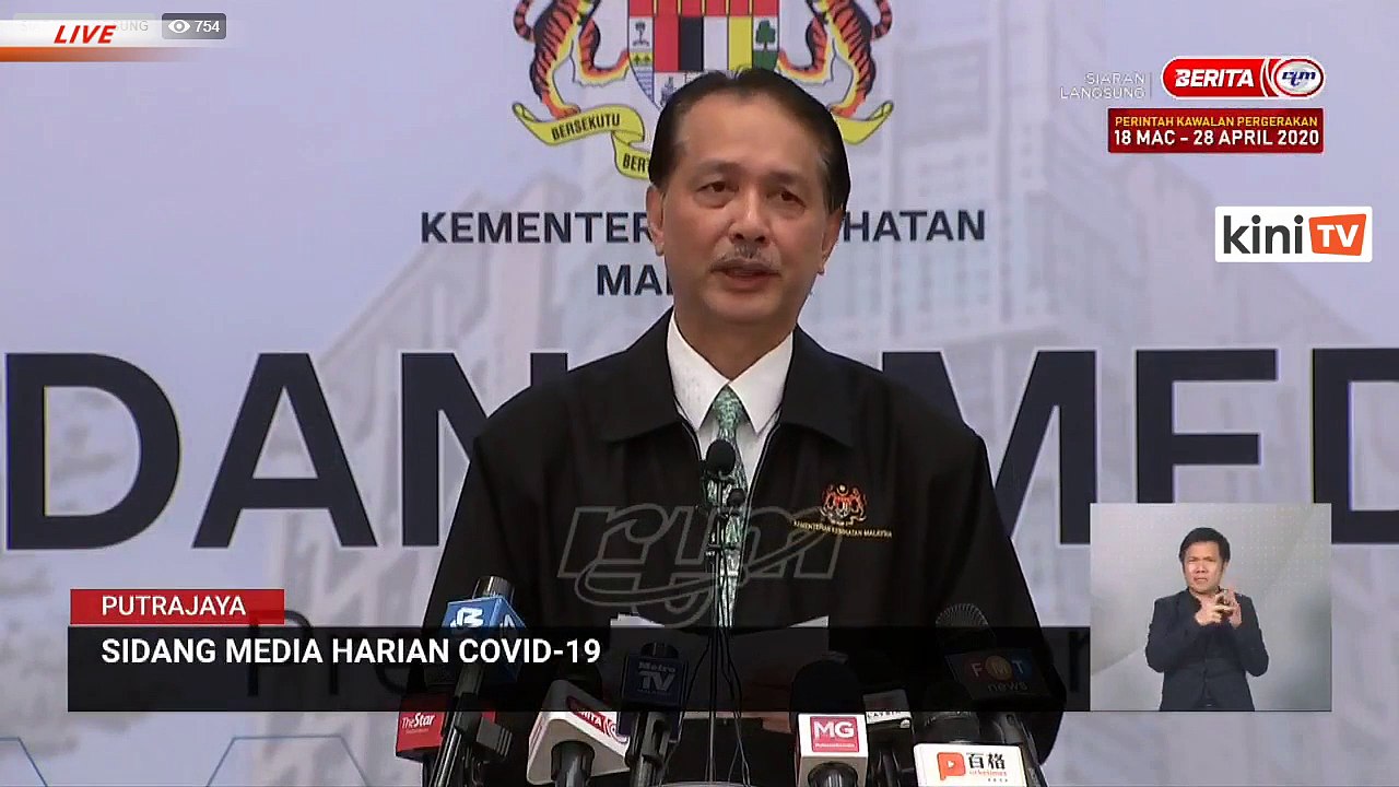 LIVE: Covid-19 situation update by Health DG Dr Noor Hisham Abdullah