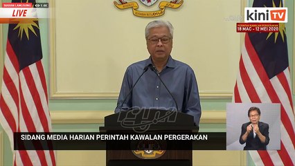 LIVE: sidang media oleh Menteri Kanan (Keselamatan) Ismail Sabri