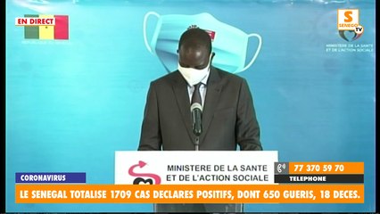 Suivez en direct le point de situation du Coronavirus au Sénégal de ce Dimanche 10 Mai 2020