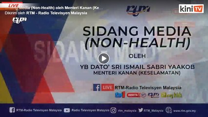 LIVE: Covid-19 situation update by Health DG Dr Noor Hisham Abdullah