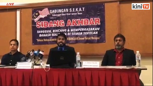 LIVE: Press conference on Jawi-Khat lessons in schools by SEKAT
