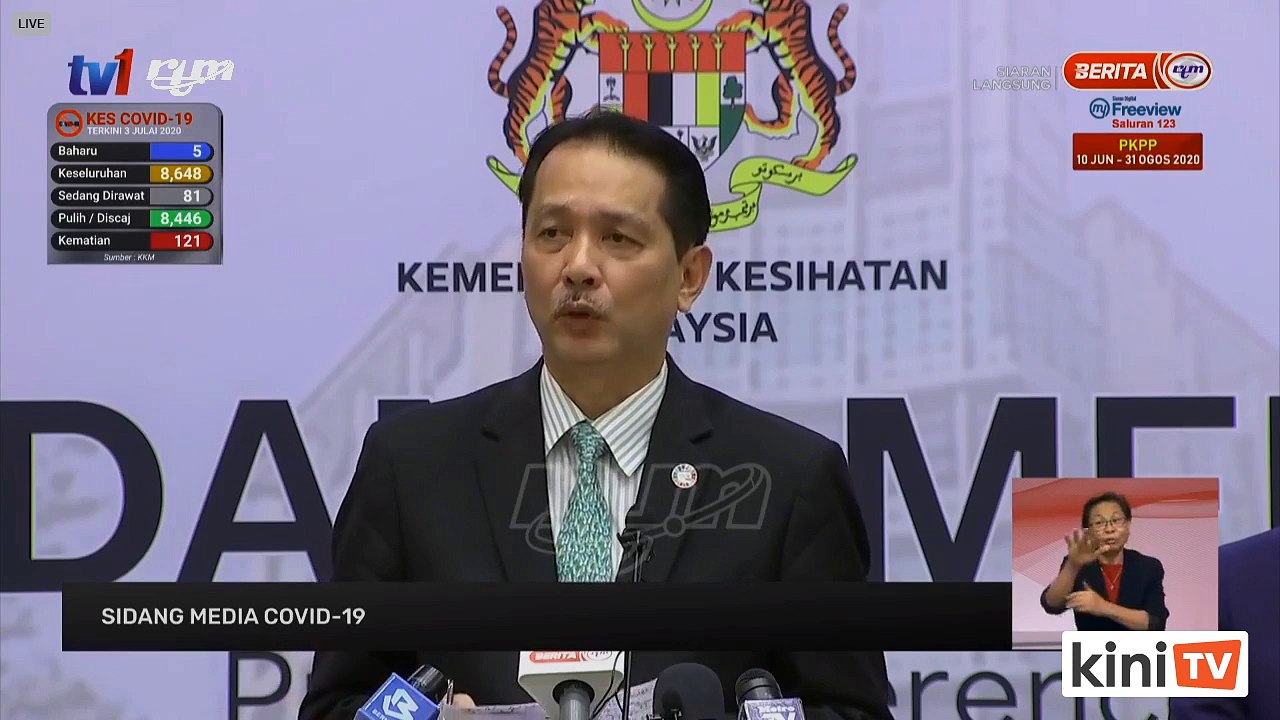LIVE: Covid-19 situation update by Health DG Dr Noor Hisham Abdullah