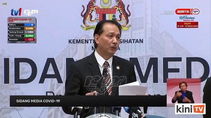 LIVE: Covid-19 situation update by Health DG Dr Noor Hisham Abdullah