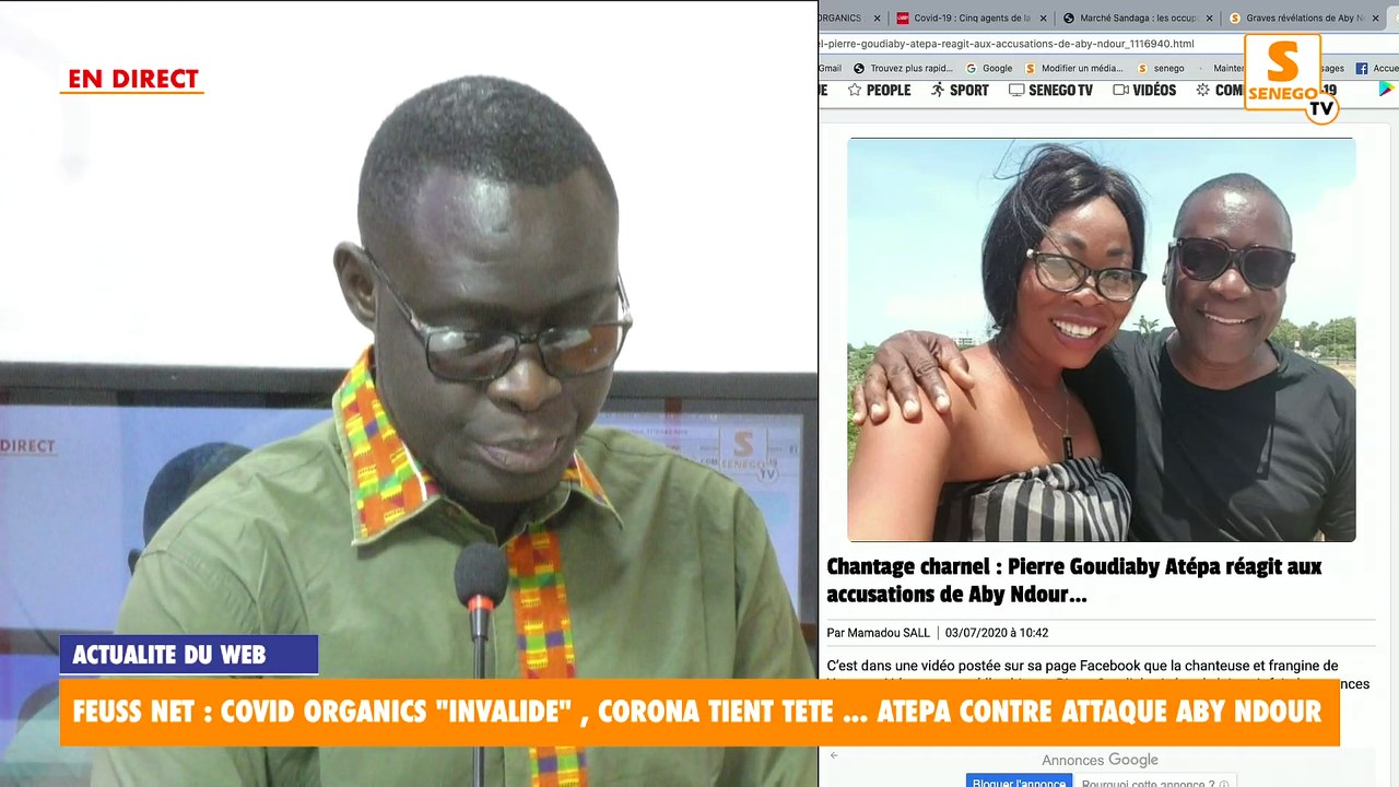 Direct Feuss Net : Covid Organics "invalidé", Corona tient tête...Atépa contre attaque Aby Ndour