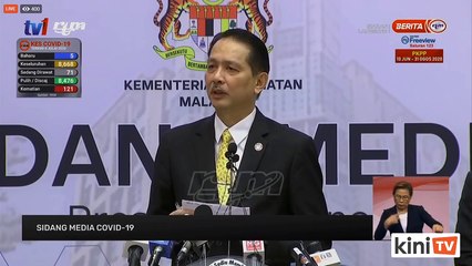 LIVE: Covid-19 situation update by Health DG Dr Noor Hisham Abdullah