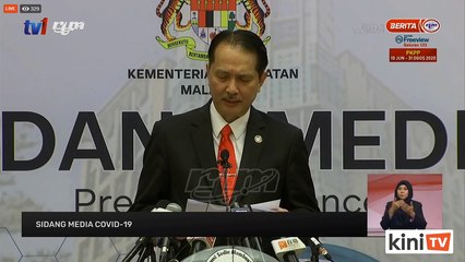 LIVE: Covid-19 situation update by Health DG Dr Noor Hisham Abdullah