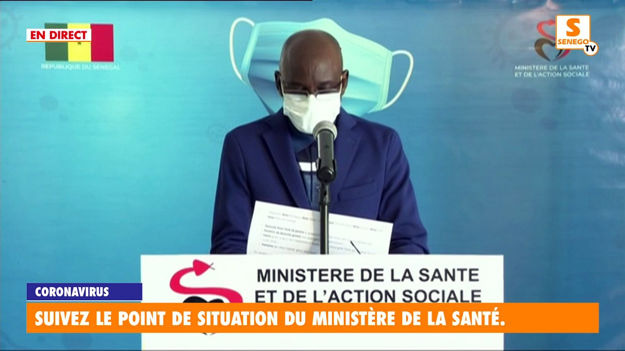 Suivez en direct le point de situation du Coronavirus au Sénégal de ce Mercredi 22 Juillet 2020