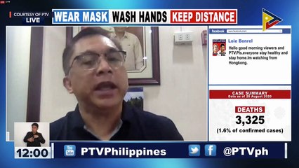 Laging Handa public briefing on coronavirus in the Philippines | Saturday, August 29