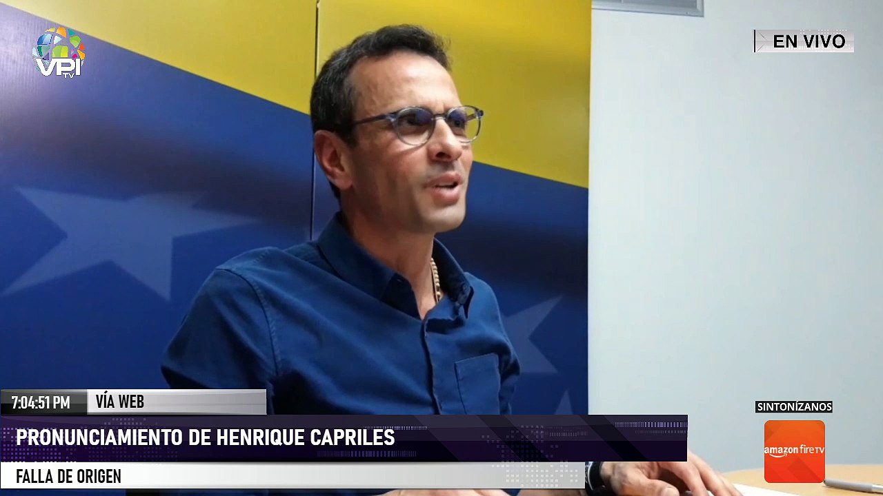 EN VIVO - Pronunciamiento de Henrique Capriles