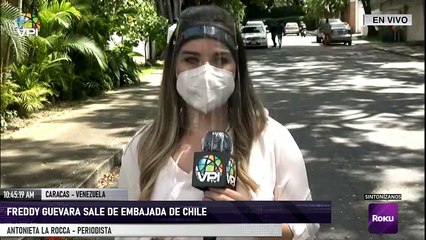 EN VIVO - Freddy Guevara sale de embajada de Chile