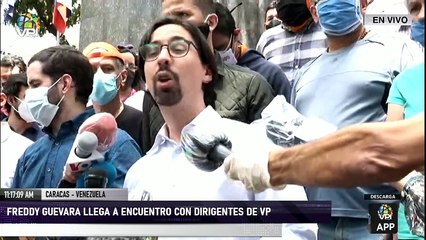 EN VIVO - Freddy Guevara llega a encuentro con dirigentes de VP
