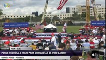 EN VIVO - Pence regresa a Miami para conquistar el voto latino