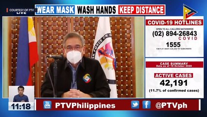 Laging Handa public briefing on COVID-19 in the Philippines | Tuesday, October 20