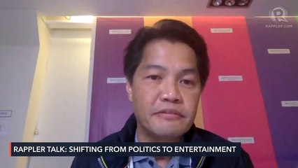 Rappler Talk: Albee Benitez on shifting from politics to entertainment